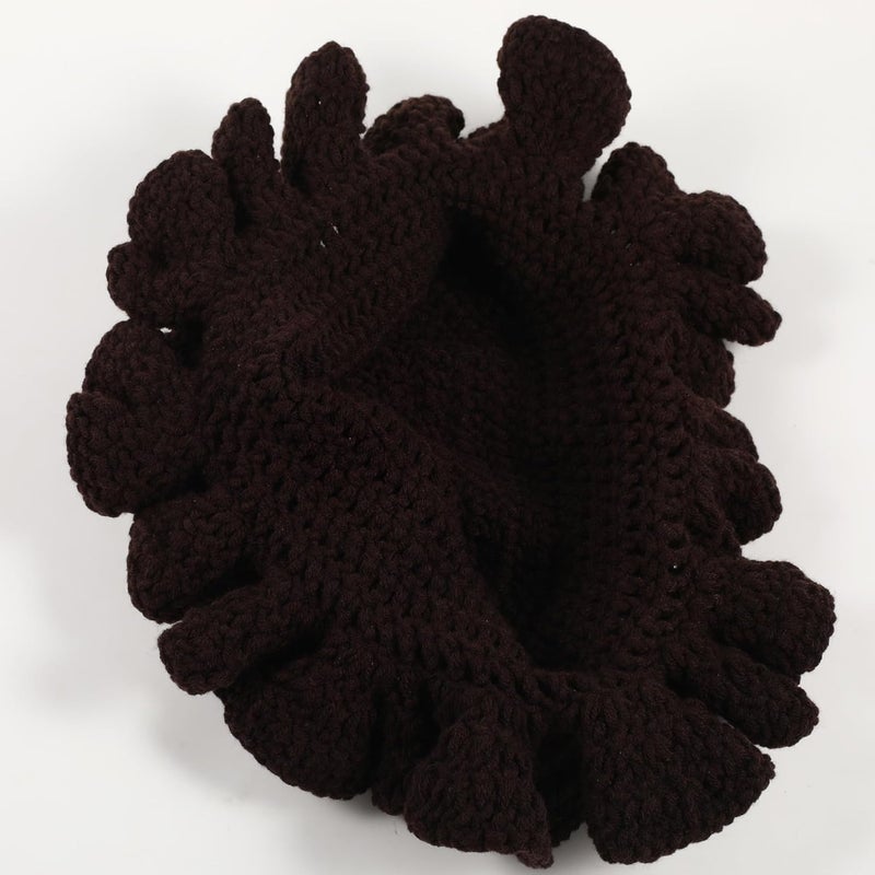 Ahouws Crochet Bucket Hat Women Trendy Knit Floppy Cap Cute Boho Handmade Beanies Outdoor Boho Travel Fishing Hat - Image 5